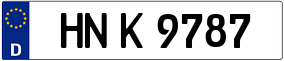 Trailer License Plate